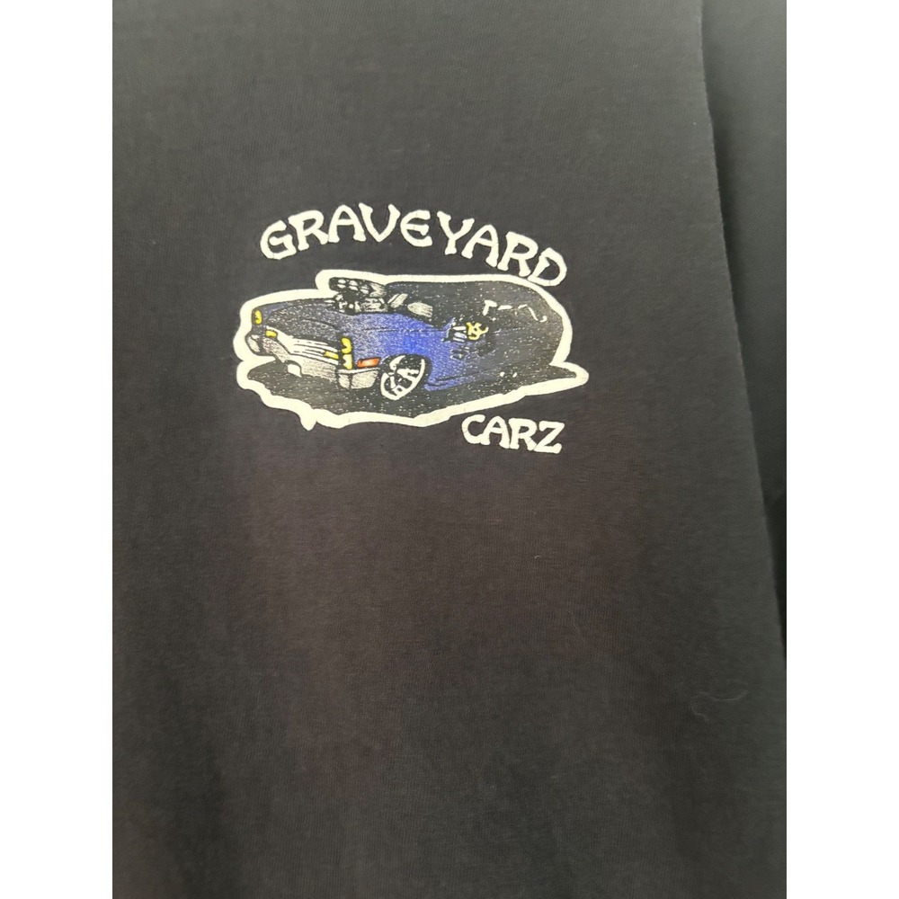 Graveyard Carz Port and Company Graphic T-Shirt Mens 2XL Black Mopar TV Show Tee - Picture 2 of 5